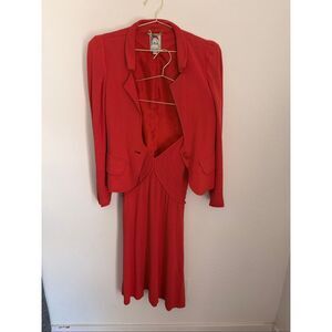 YOANA BARASCHI Vintage Matching Blazer & Dress Set Size Medium